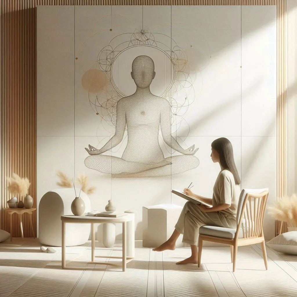 Home A woman practicing mindfulness and wellness habits representing focus, mental clarity, and lifestyle balance