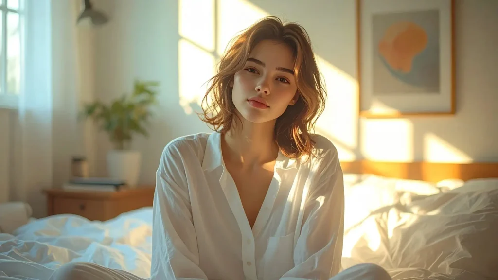 Why You Feel Tired Even After 8 Hours of Sleep (And How to Fix It) Tired woman waking up in the morning feeling exhausted despite sleeping 8 hours, showing low energy and fatigue